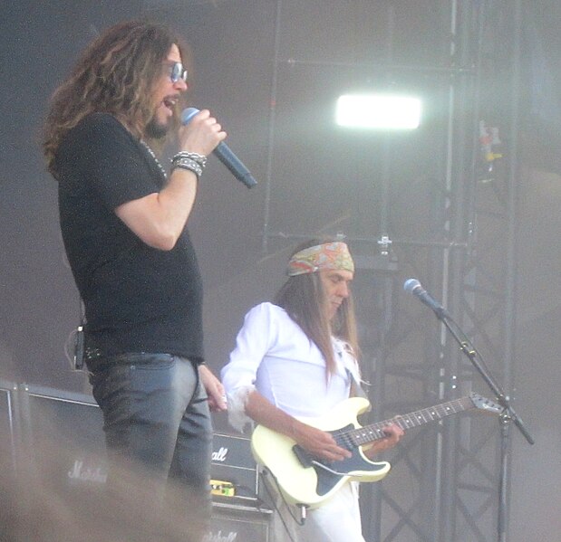 File:Tony Harnell and Ronni Le Tekrø of the Norwegian rock band TNT at Sweden Rock Festival 2023 (cropped).jpg
