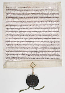 Ratification of the Treaty of Paris by Henry III, 13 October 1259.
Archives Nationales (France). Traite Paris 1259.jpg