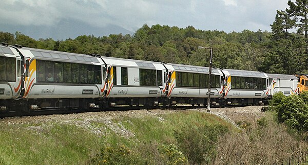 AK class carriages that are used on the TranzAlpine.