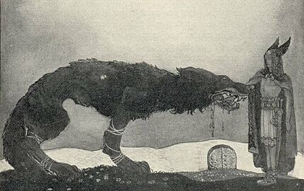 Tyr and Fenrir, 1911
