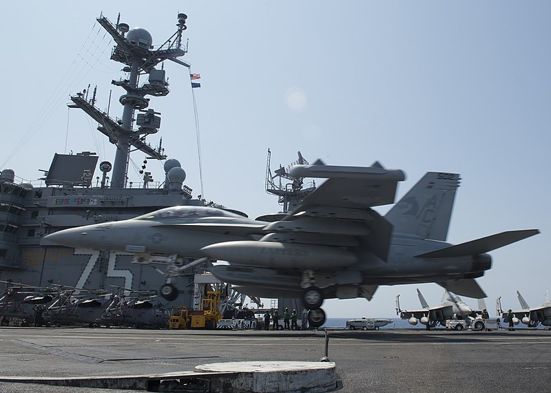 File:USS Harry S. Truman conducts flight operations. (9069868824).jpg