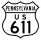 U.S. Route 611 Alternate marker