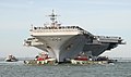 L'USS George H. W. Bush de retour à Norfolk en 2011.