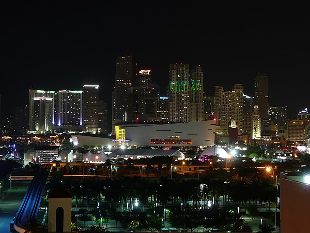 Museum Park during Ultra Music Festival and Earth Hour in March 2010
