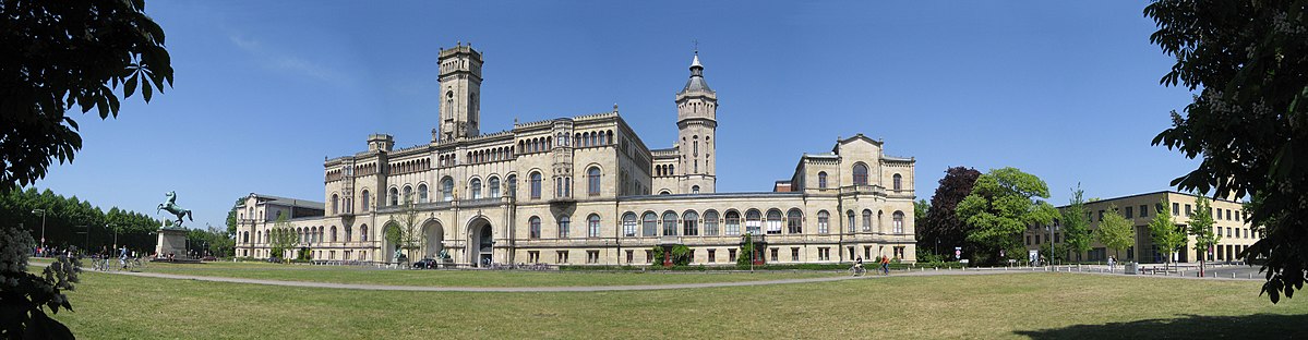 Leibniz University Hannover (main building). On the right the International Office: a facility to contact for advice and guidance connected with international matters