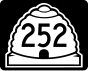 State Route 252 marker