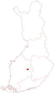 Uurainen - Localisation