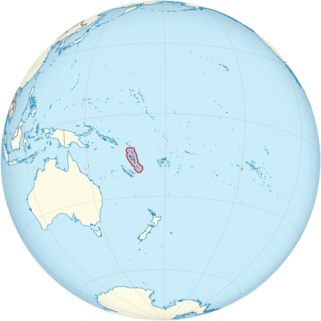 Vị trí của Vanuatu