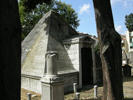 The Pyramid Vecchio cimitero ebraico di firenze, piramide 03.JPG