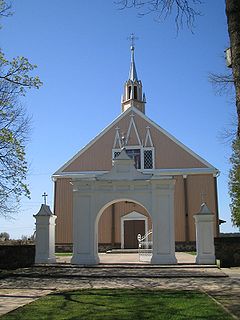 Viduklė Town in Samogitia, Lithuania