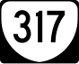 State Route 317 işaretçisi