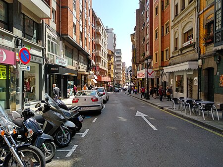 Vista calle Covadonga Oviedo