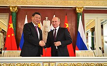 Vladimir Putin and Xi Jinping (2019-06-05) 45.jpg