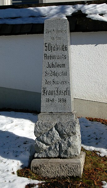 File:Vorderstoder, Franz Josef I. memorial.jpg