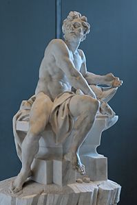 Vulcain (1742), marbre, Paris, musée du Louvre.