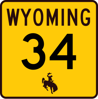 <span class="mw-page-title-main">Wyoming Highway 34</span> State highway in Wyoming, United States