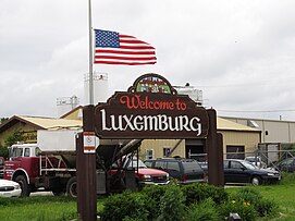 Welcome to Luxemburg sign in Luxemburg Wisconsin.jpg