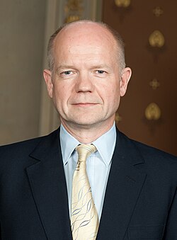 Ulkoministeri Hague elokuussa 2010