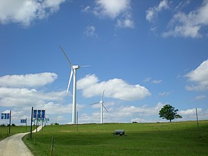 Turbine eoliche del parco eolico