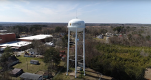 Yanceyville's municipal water tower Yanceyville Water Tower.png