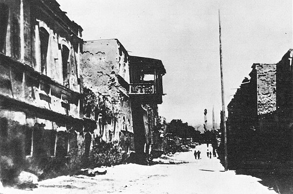 Destroyed Yerevan after Turkish-Armenian war, 1920