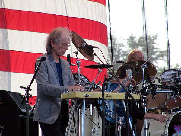 Howe playing pedal steel with Yes in 2010