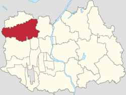 Location of Zhaoquanying Town within Shunyi District