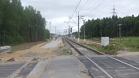 Cuello este de la estación, vista desde el cruce