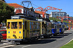 Tranvías turísticos no Paseo Marítimo da Coruña