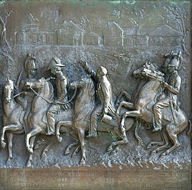   Monument de Las Cases - Bas-relief 'Je vis qu'on vous enlevait...'