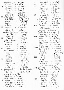 Польска-«яцвяжскі» слоўнік, ч. 2