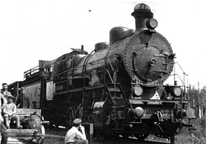 Ѵс571 на разъезде Дидино, неподалёку от станции Капралово Московско-Казанской железной дороги (1925 год)