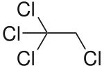 Structural formula of 1,1,1,2-tetrachloroethane