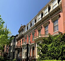 A row of Victorian townhomes on Vermont Avenue beside the Mary McLeod Bethune House. 1306-1318 Vermont Avenue NW.jpg