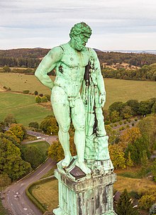 Kupferstatue des Herkules