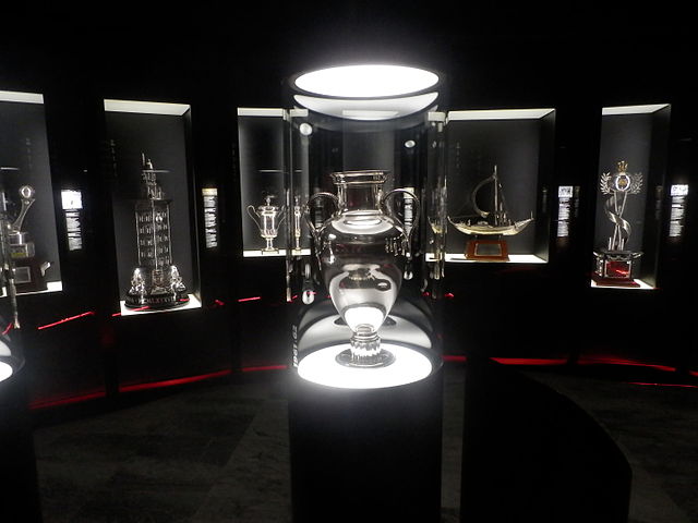 The original European Cup design, awarded to Benfica in 1962.