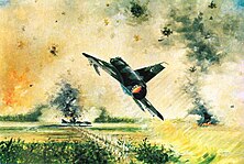 Artist's depiction of Pakistani Fighter Jet 1965 War, Syed Masood Akhtar Hussaini.jpg