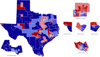 1992 Texas State House election voteshares.svg