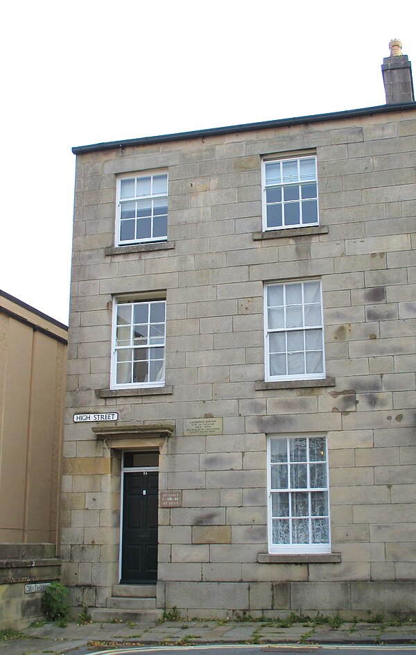 Binyon's birthplace, 1 High Street, Lancaster