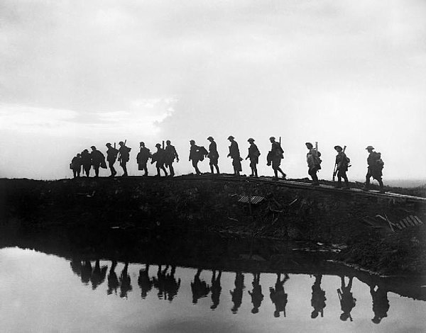 Soldiers from the 1st Division at Hooge, 5 October 1917