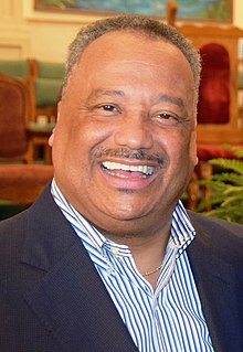 Fred Luter Jr. was the first African American president of the Southern Baptists 2015-05-07 Fred Luter Elizabeth Luter (cropped).jpg