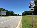 File:2017-06-26 13 57 19 View east along U.S. Route 58 at Virginia State Route 364 (Occoneechee Park Road) at Occoneechee State Park in western Mecklenburg County, Virginia.jpg