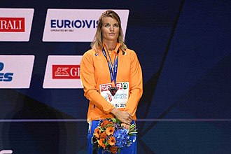 Athletics - Dafne Schippers won the silver medal 2018 European Athletics Championships Day 3 (29).jpg
