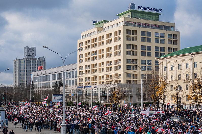 File:2020 Belarusian protests, Minsk, 1 November p1.jpg