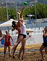 Deutsch: Beachhandball Weltmeisterschaften 2022; Tag 4: 24. Juli 2022 – Frauen, Halbfinale, Niederlande-Deutschland 0:2 (14:23, 14:26) English: 2022 Beach handball World Championships; Day 4: 24 July – Women Main Round – Netherlands-Germany 0:2 (14:23, 14:26)