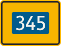 394-61-52 Tabuľový smerník na vyznačenie obchádzky (prídavná tabuľka nad značkou, číslo cesty I. triedy)