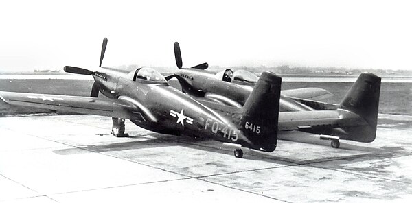 52d Fighter Group North American F-82 Twin Mustang 46-415, 1949.