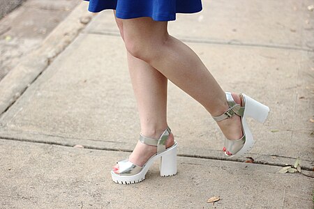 ไฟล์:90s Style Silver Peeptoe Heels with White Soles (21184754478).jpg