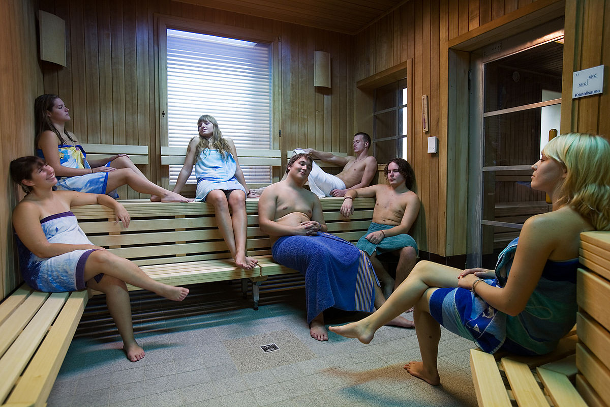 Sauna hidden cam