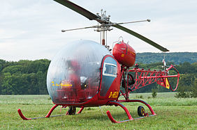 English: Agusta AB-47G-2 (reg. D-HELO, cn 228, built in 1956). Deutsch: Agusta AB-47G-2 (Reg. D-HELO, cn 228, Baujahr 1956).